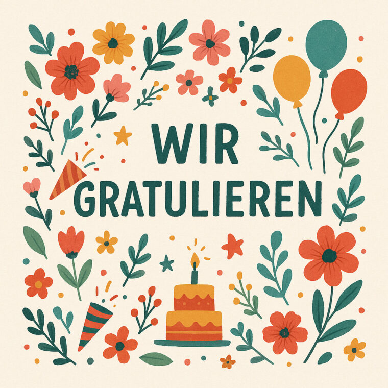 Wir gratulieren