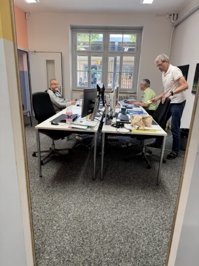 das Backoffice im Sitzungszimmer