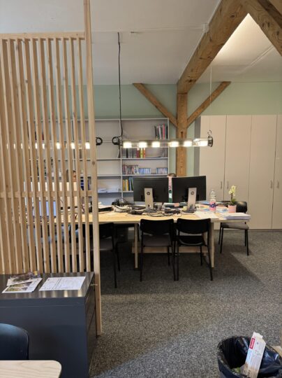 Das Frontoffice im Teamzimmer